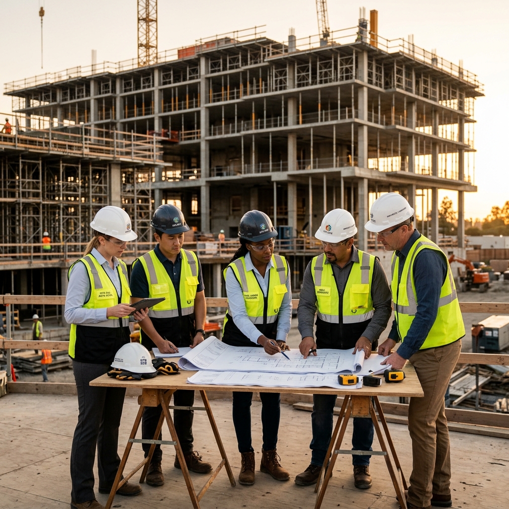 AMR Constructions team on site